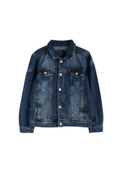 Classic Dark Blue Denim Jacket