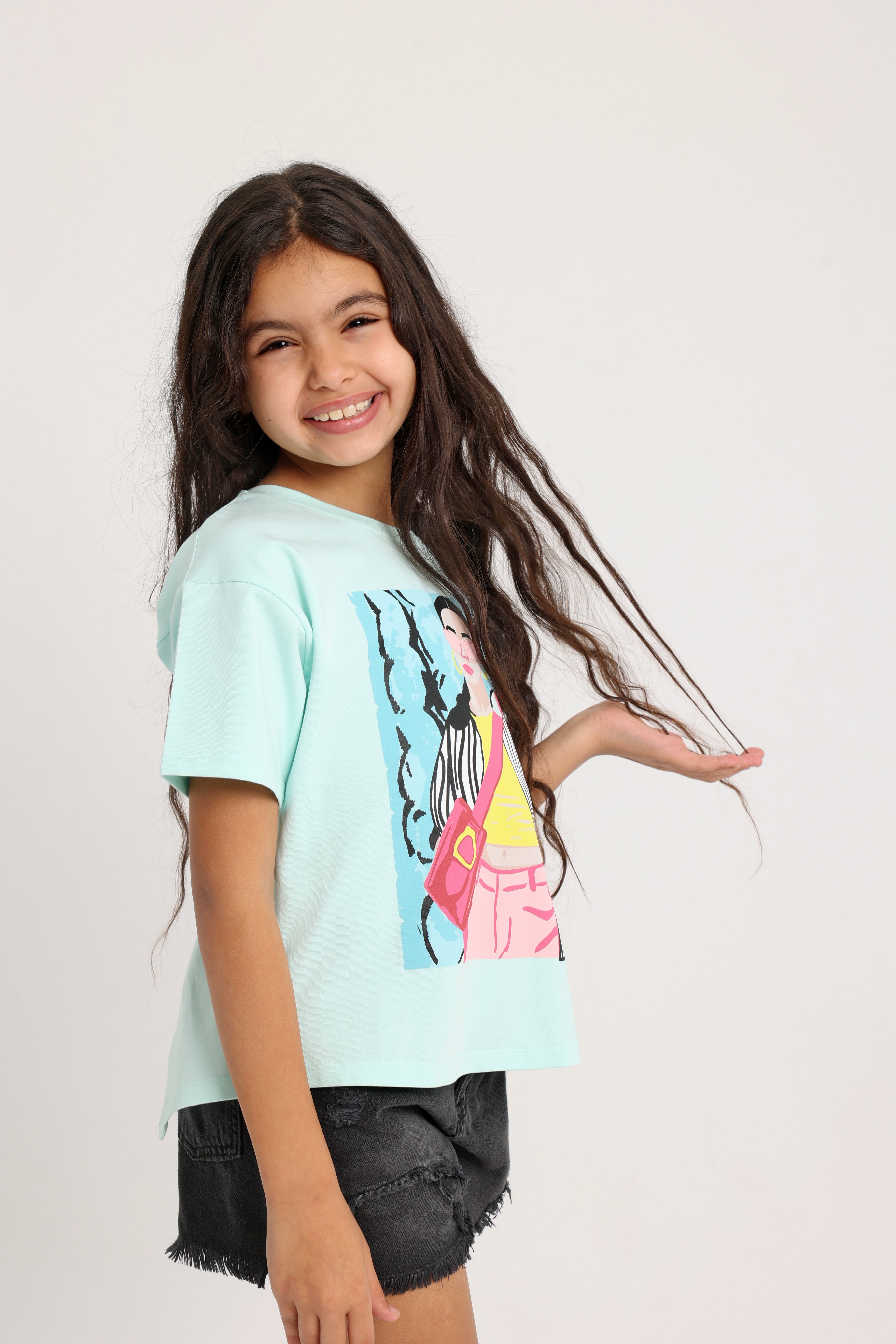 Dreamer Gril T-shirt - Split Back