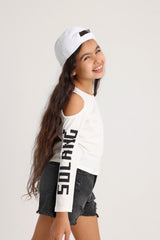Cutted Sleeve Top