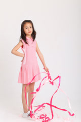 Sleeveless Polo Pink Dress