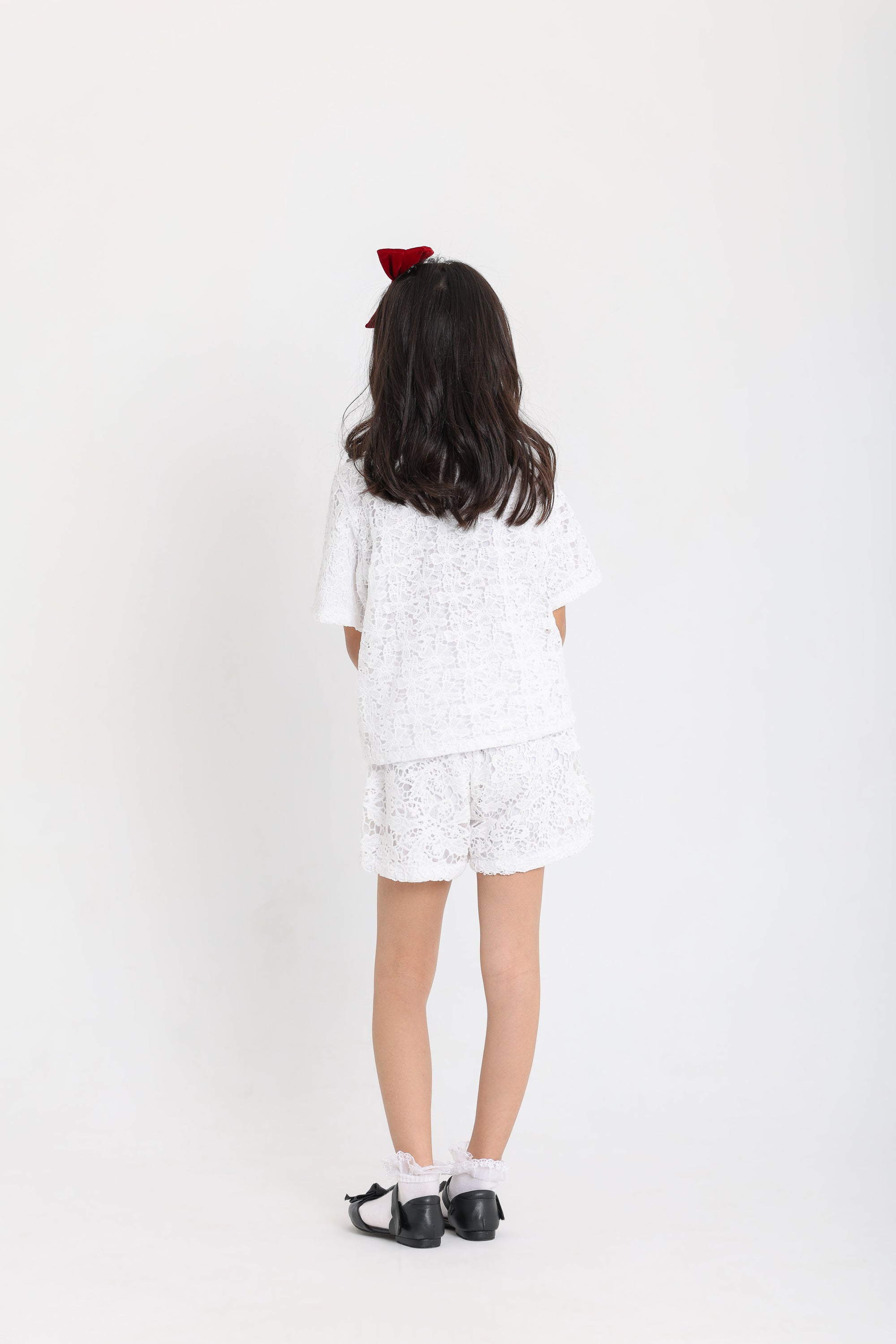 Embroidered White set