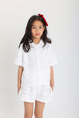 Embroidered White set