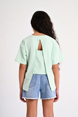 Beach V-Back T-shirt - Kiwi
