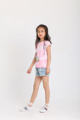 Happy Friends T-shirt -Pink