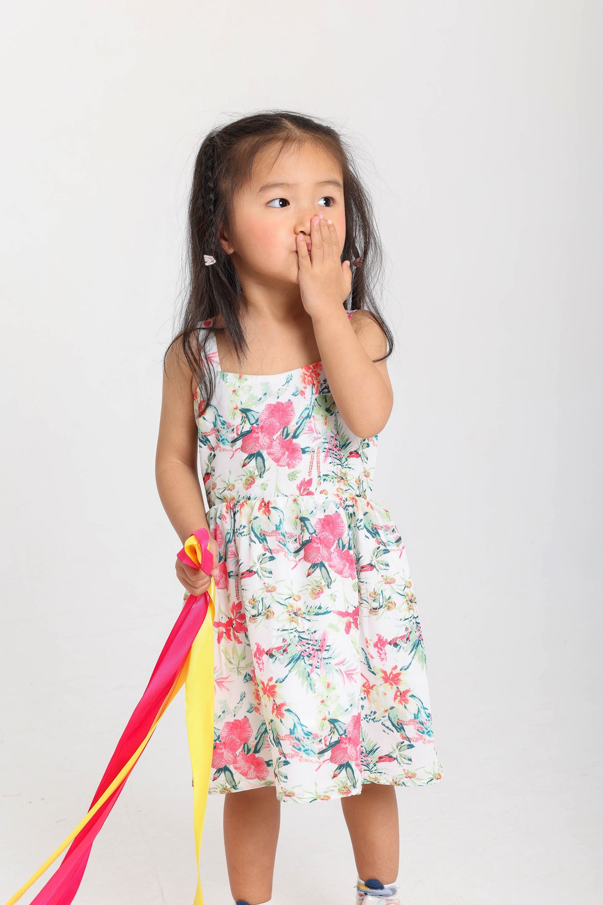 Flory Back Bowed Dress