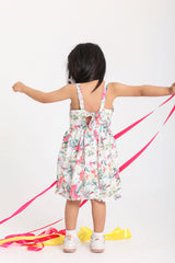 Flory Back Bowed Dress