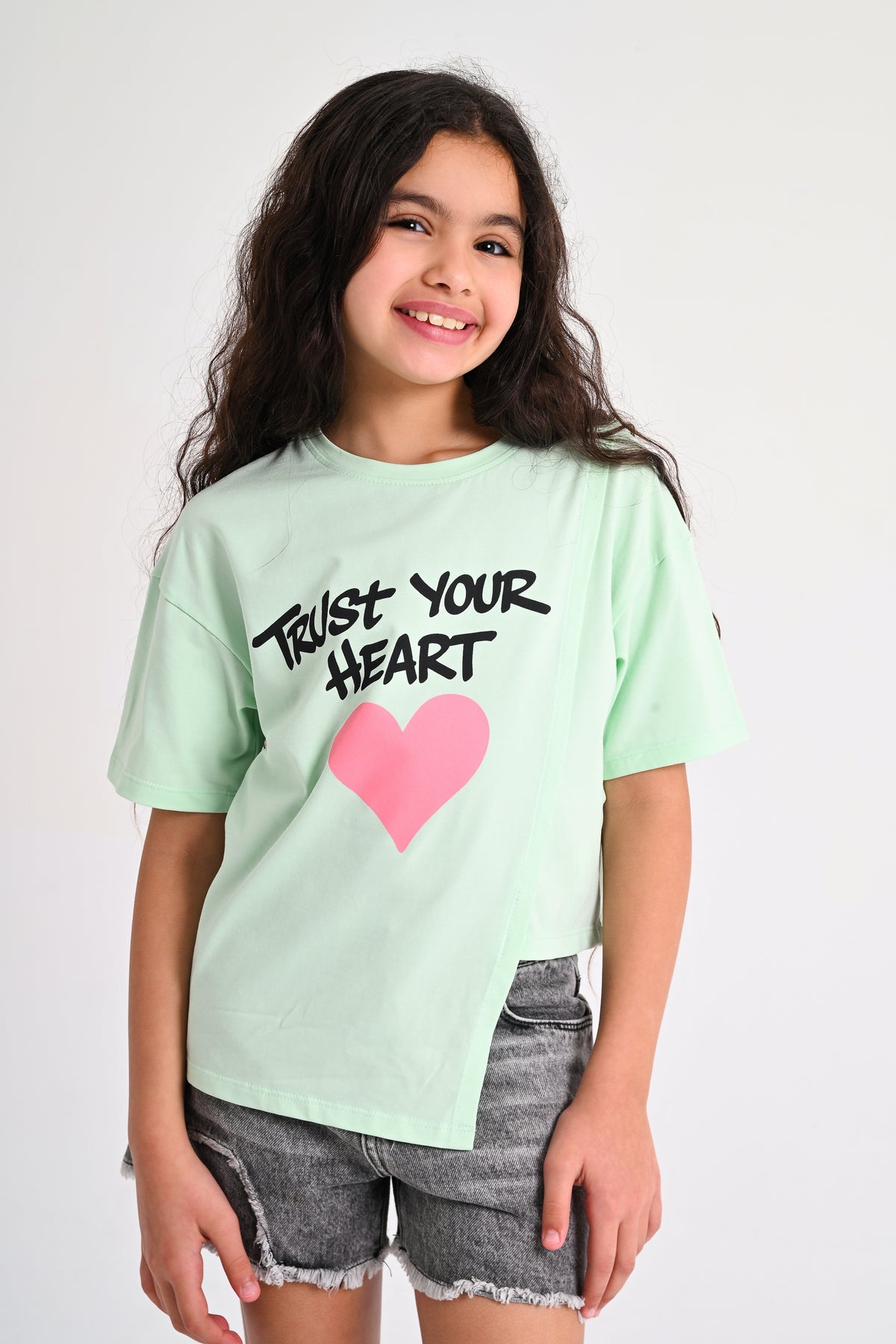 High-low Heart T-shirt - Pistage