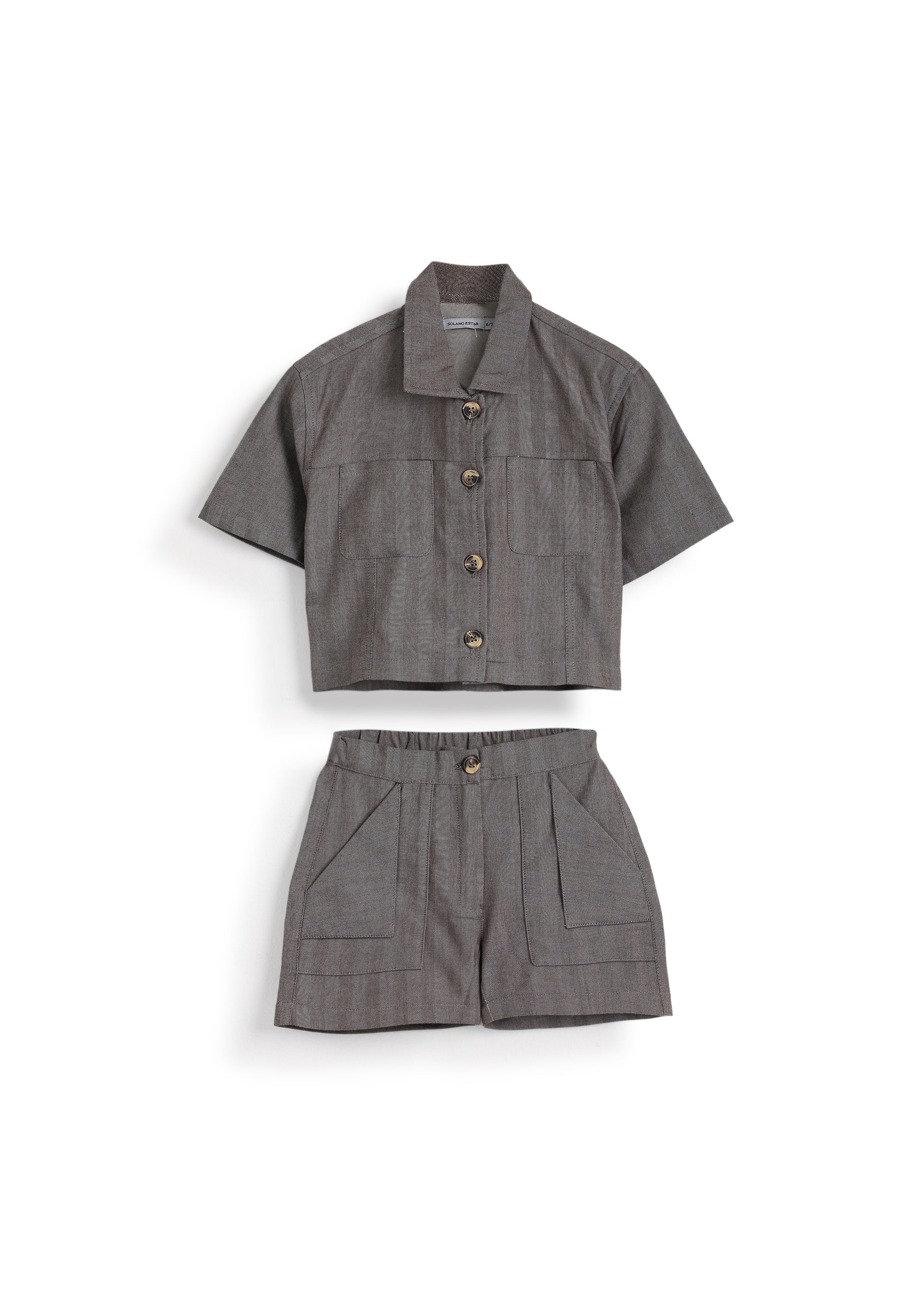 Light Striped Summer Set - Café