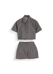 Light Striped Summer Set - Café