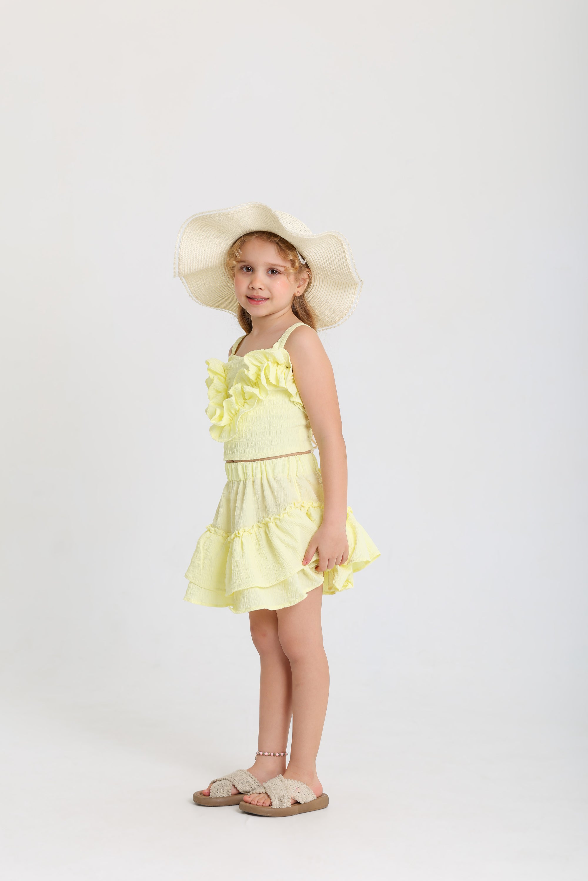 Ruffled Yellow Set