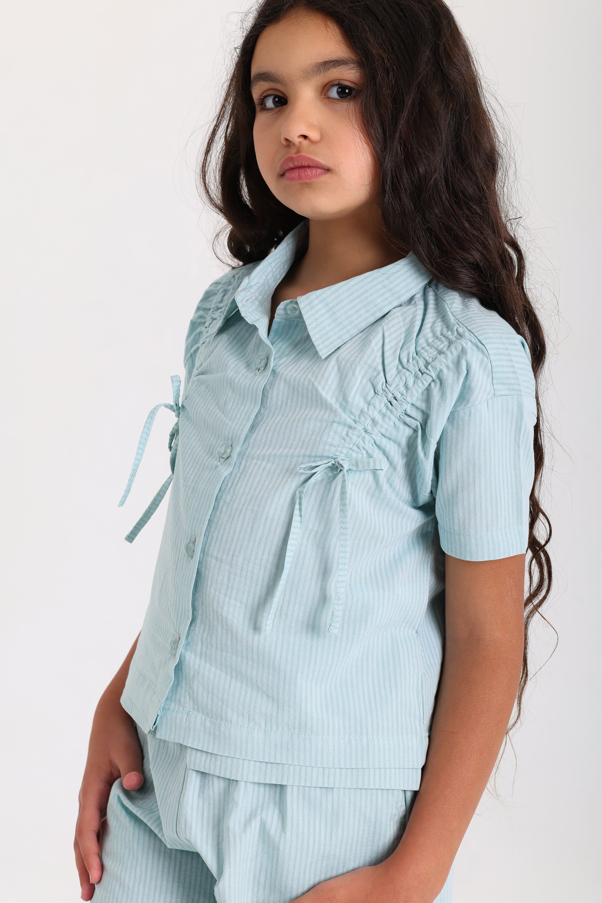 Bow Frill Woven Set - Pistage