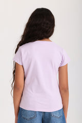 Cut-Out T-shirt - Purple