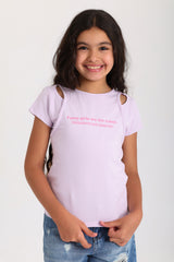 Cut-Out T-shirt - Purple