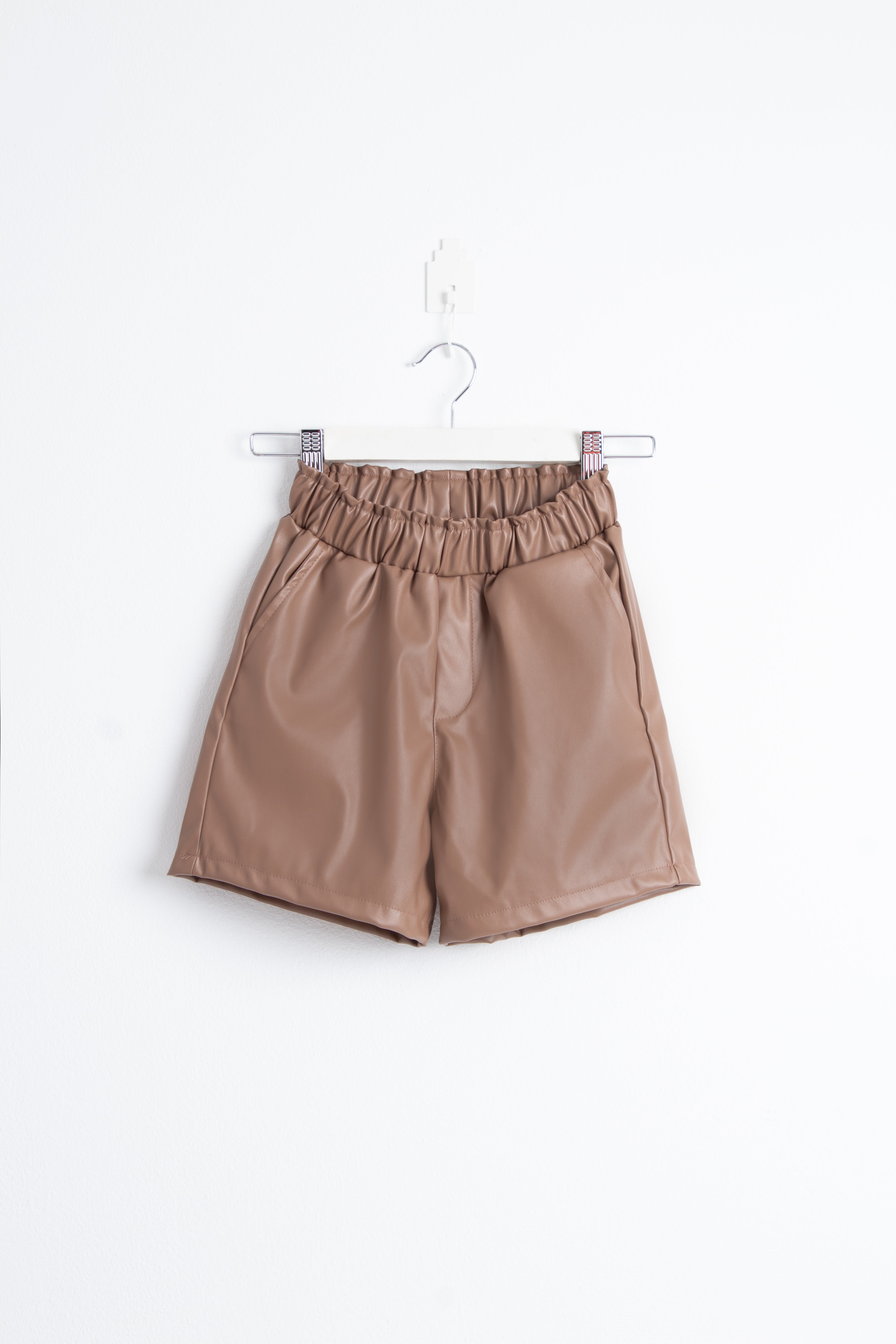 Leather Brushed Shorts