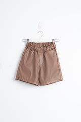 Leather Brushed Shorts