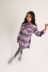 Classy Wool Purple Dress