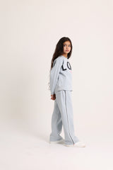 LOVE Striped Pants Gray Pajama