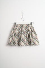 Gray/Rose Wool Skirt