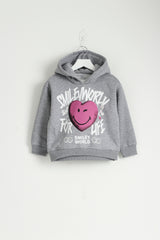 Smiley Heart Gray Sweetshirt