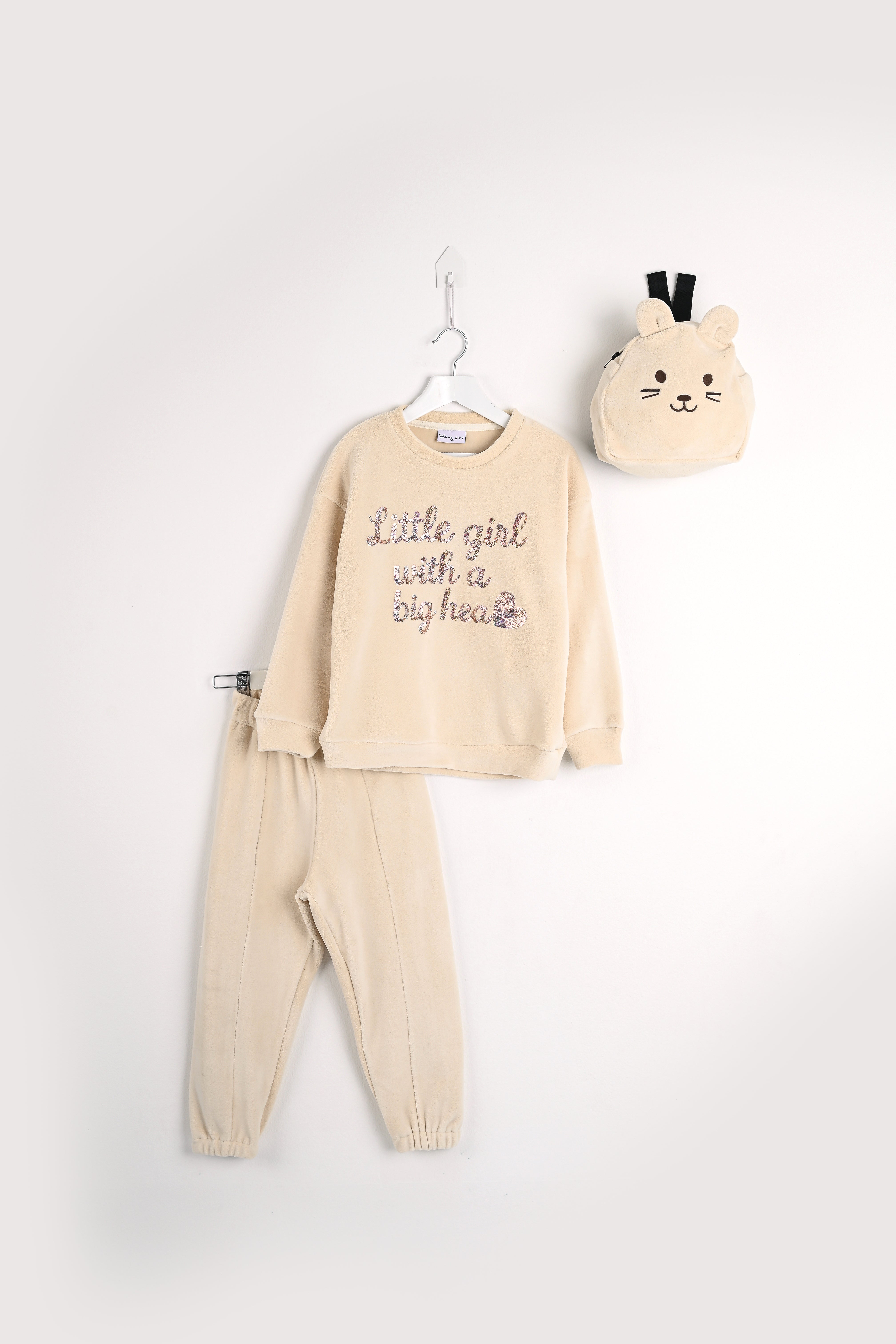 Big Heart Girl Pajama With Bag