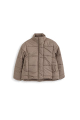 Girls Puffy Beige Jacket