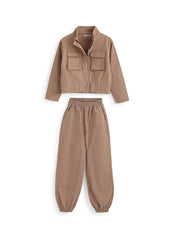 Utility Chic Café  Gabardine Set