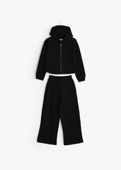 Zip-Up Hoodie PJ - Black
