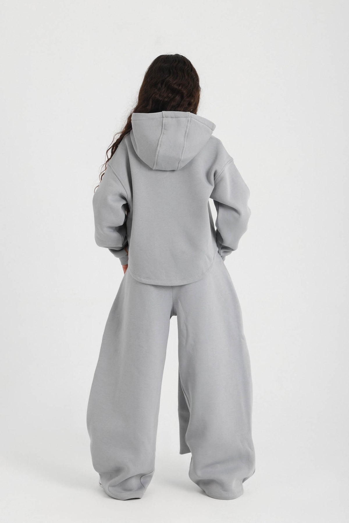 Cozy Tie-Up Hoodie PJ -Gray