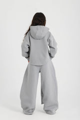 Cozy Tie-Up Hoodie PJ -Gray