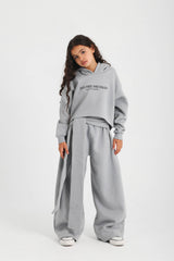 Cozy Tie-Up Hoodie PJ -Gray