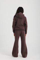 Curved Top & Flared Pants PJ - Purple