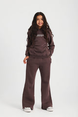 Curved Top & Flared Pants PJ - Purple