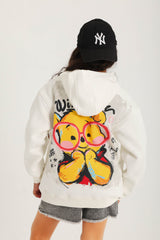 Pooh Butterfly Graphic Hoodie
