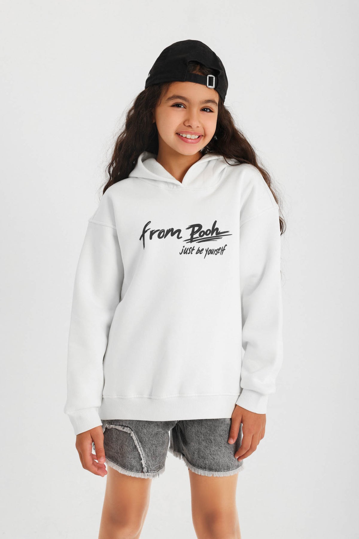 Pooh Butterfly Graphic Hoodie