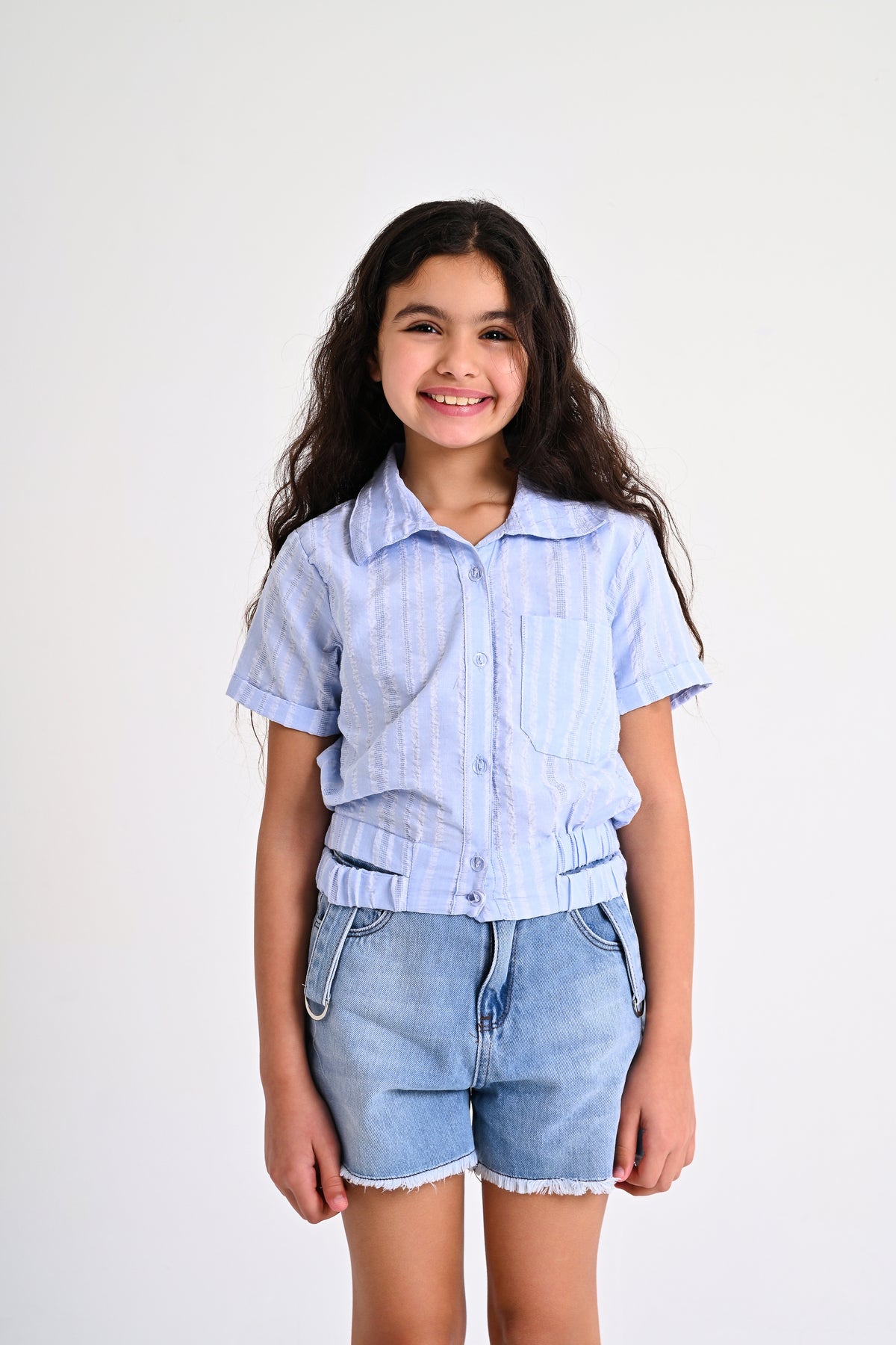 Shirt Like Top Light Blue