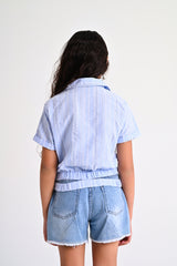 Shirt Like Top Light Blue