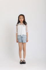Flory Transperant White Blouse