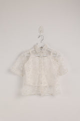 Flory Transperant White Blouse