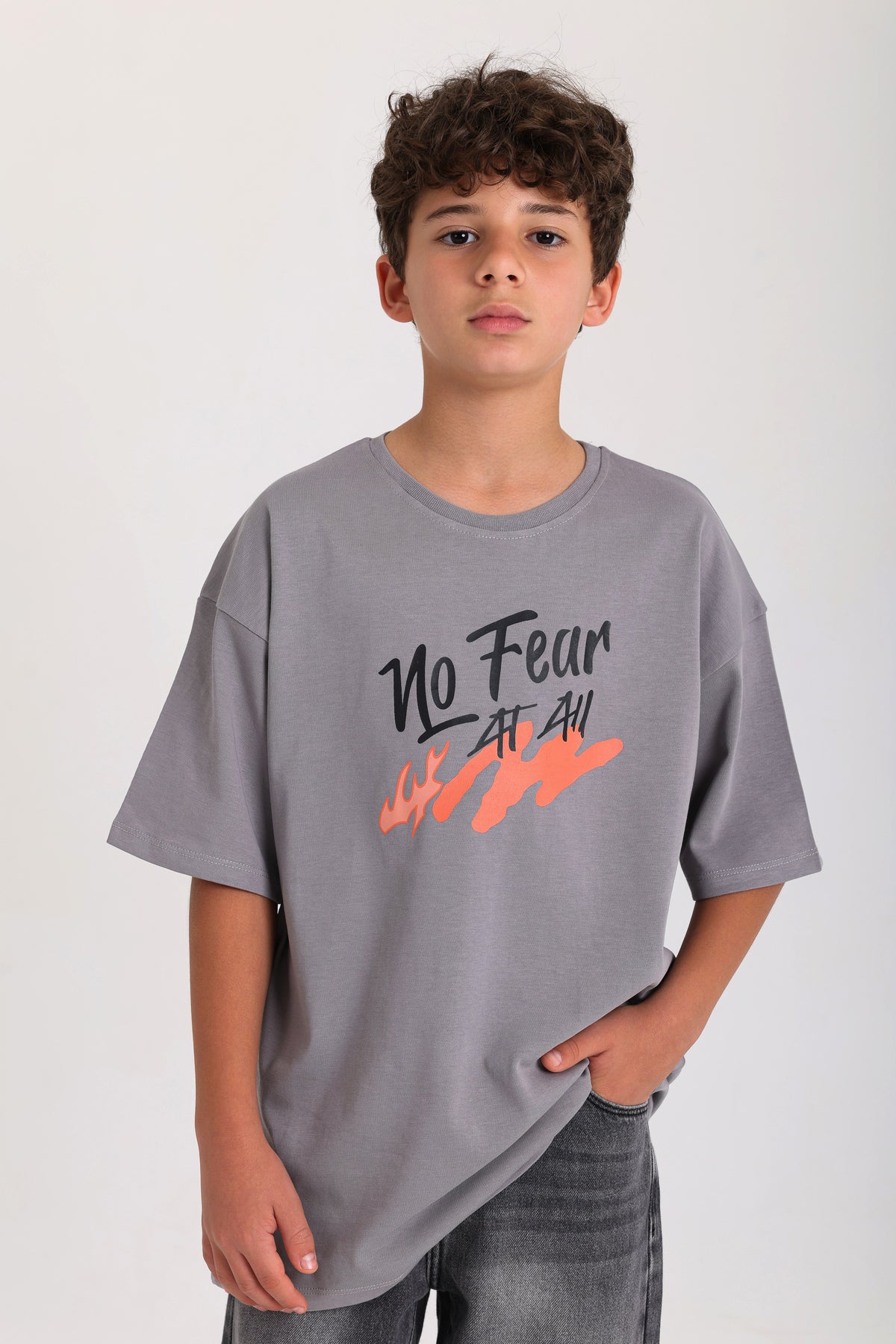 Fear No One T-shirt - Gray