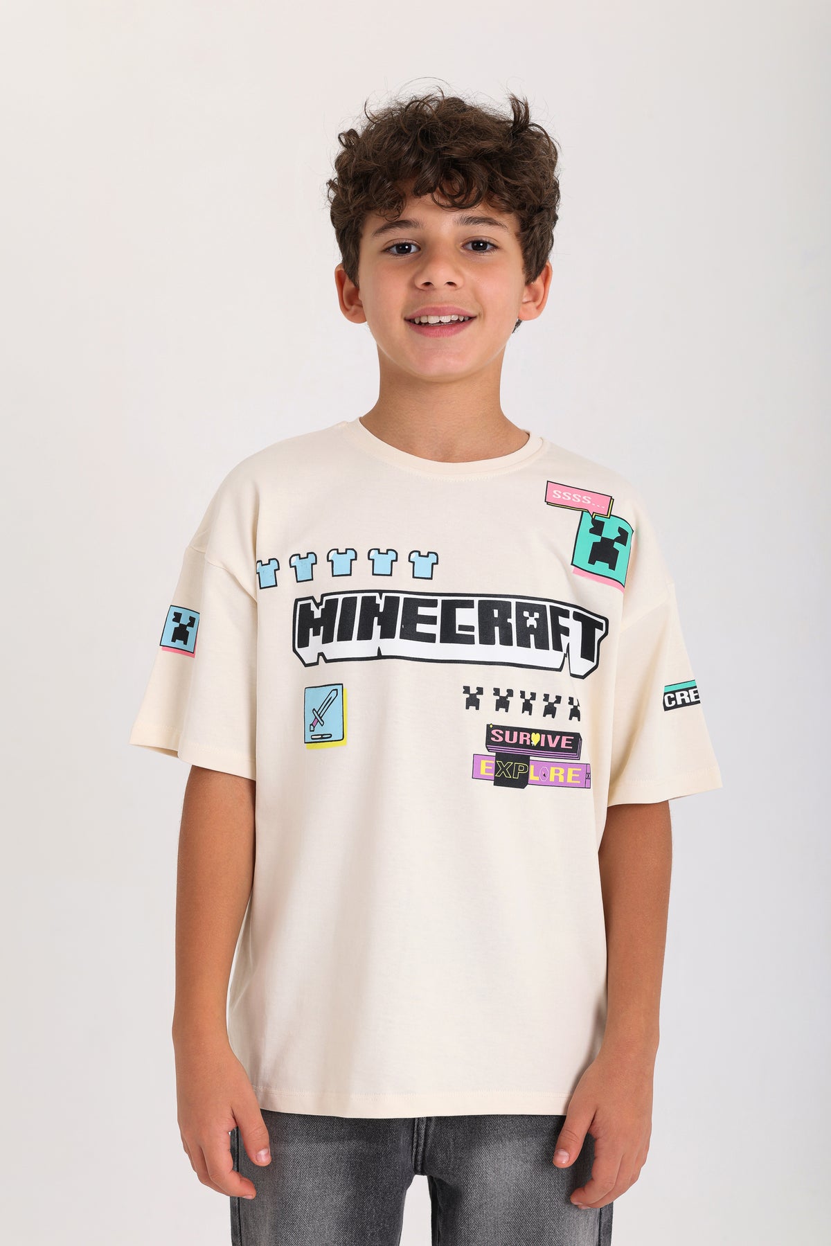 Minecraft T-shirt - Beige
