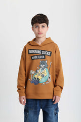 Lazy Morning  Cotton Hoodie