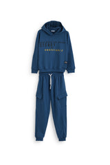 Cozy Spring Cotton Indigo Tracksuit