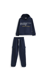 Cozy Spring Cotton Indigo Tracksuit