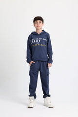 Cozy Spring Cotton Indigo Tracksuit