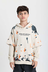 Paint Brush Cotton Sweetshirt