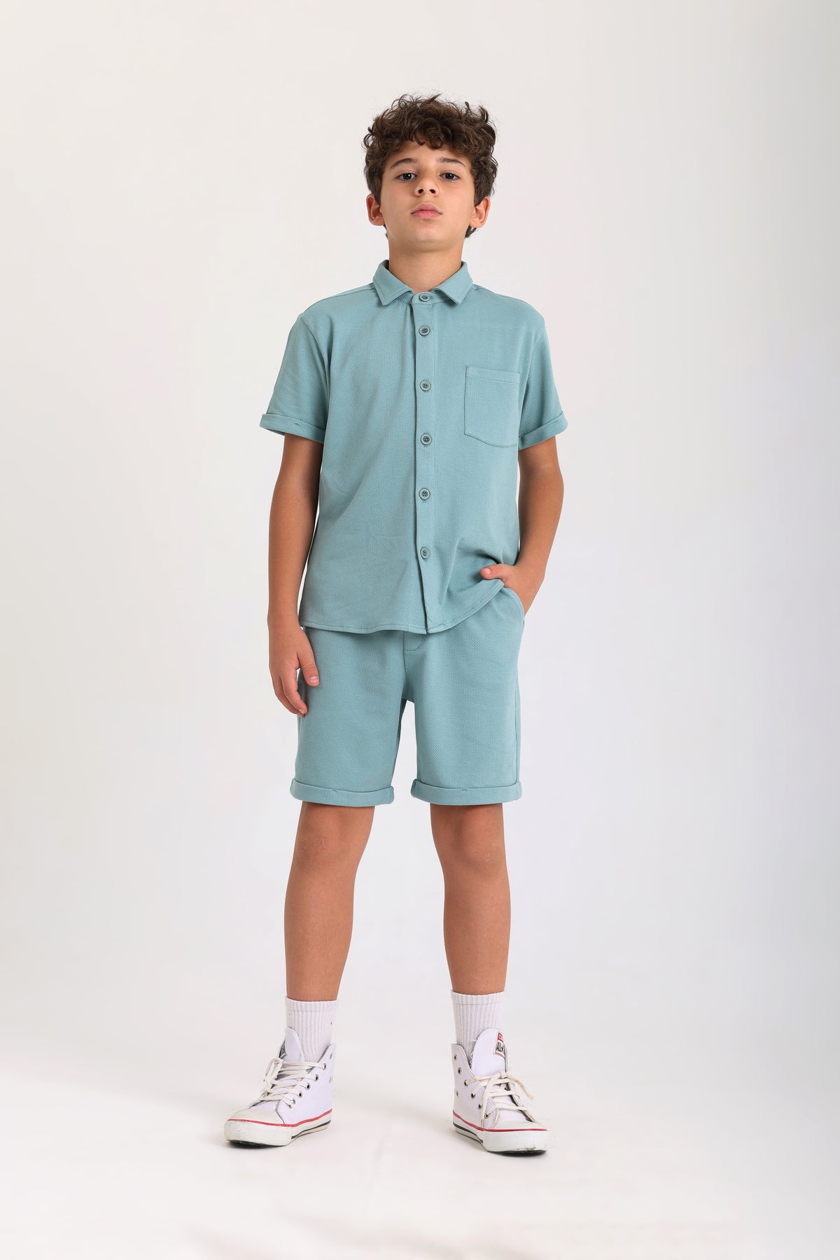 Soft Cotton Co-ord Set - Mint