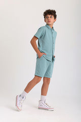 Soft Cotton Co-ord Set - Mint