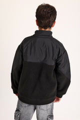 High Pile Black Sweetshirt