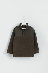 High Pile Dark Green Sweetshirt