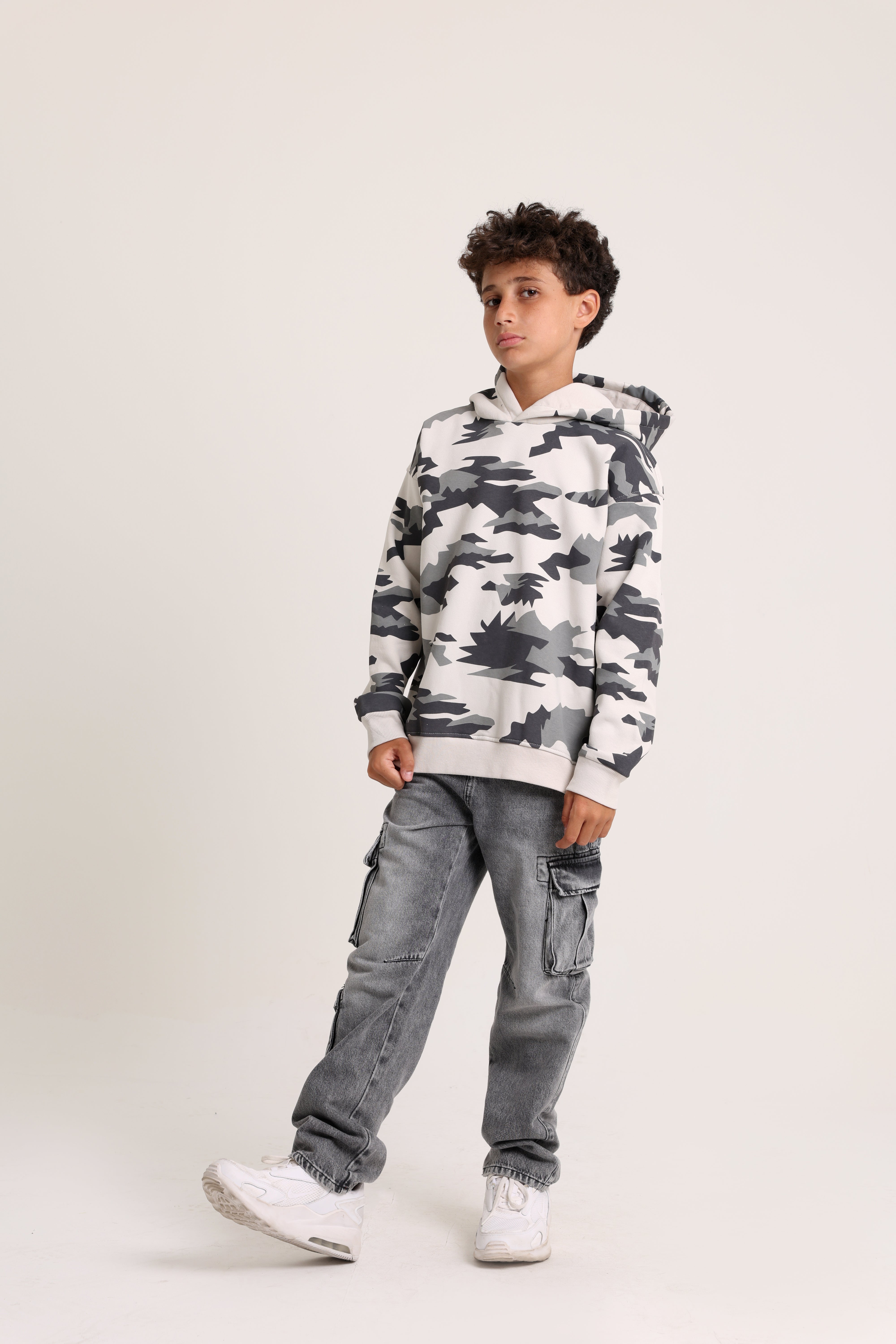 Camouflage Grey Hoodie
